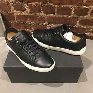 New Rag & Bone Black Leather Sneakers, 6.5